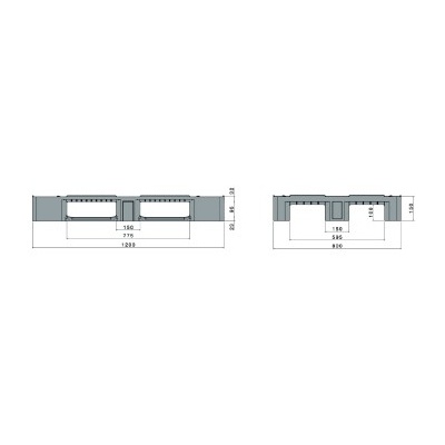 Palet D1 ECO 1200x800x150mm